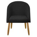 Ver imagem 2 de Banqueta Poltrona Lua Bouclê Ideal para Sala Penteadeira ou Salão:preto