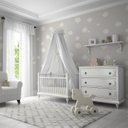 Ver imagem 4 de Papel de parede infantil nuvemzinha para quarto de bebê PP08 M²