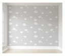 Ver imagem 1 de Papel de parede infantil nuvemzinha para quarto de bebê PP08 M²