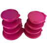 Kit Tigela Maravilhosa Rosa com Glitter com 8 Peças Tupperware - 3