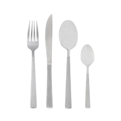 Faqueiro em Inox Santorini com 16 Peças Lyor Prata