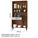 Ver imagem 3 de Armário de Cozinha Compacta 6 Portas 1 Gaveta Golden 