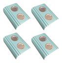 Ver imagem 1 de Kit 04un Esteira Decorativa Laqueada Sofá Copo Alumínio Azul Bebe