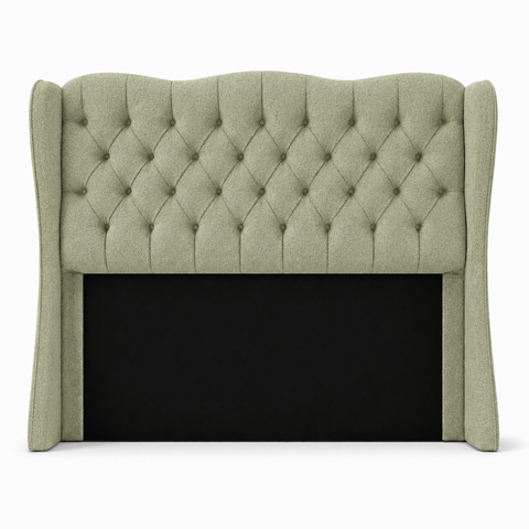 Cabeceira para Cama Box Casal 1.40 Tecido Boucle:Verde