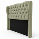 Ver imagem 3 de Cabeceira para Cama Box Casal 1.40 Tecido Boucle:Verde