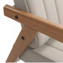 Ver imagem 4 de Poltrona Uxua em Linho Decorativa para Sala e Recepção - Lv Moveis