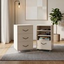 Ver imagem 2 de Conjunto Mini Organizador e Gaveteiro Steel Off White – EJ Móveis