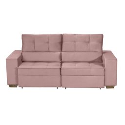 Sofá Baú Retrátil e Reclinável 4 Lugares 220cm Veludo Nobre La Plata Yescasa - 3 Sofá Baú Retrátil e Reclinável 4 Lugares 220cm Veludo Nobre La Plata Yescasa - 3