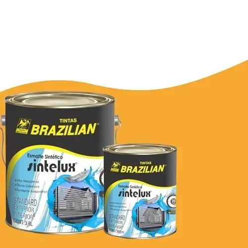 Ver imagem 1 de Esmalte Sintetico Brilhante Amarelo Ouro 900ml - Brazilian