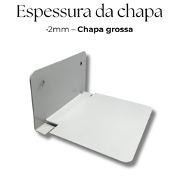 Suporte Invisível Organização Vertical para Livros Versátil Moderno Estrutura Aço Resistente - 3