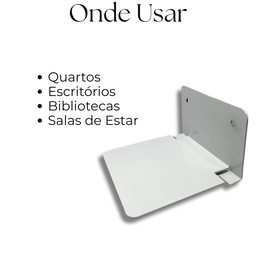 Suporte Invisível Organização Vertical para Livros Versátil Moderno Estrutura Aço Resistente - 8