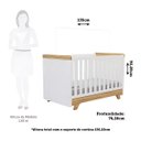 Ver imagem 4 de Kit Berço Infantil Cabeceira Branco Amêndoa MDF Bebê e Cia