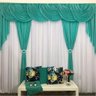 Cortina Sedução para Varão em Malha 3,00m x 2,60m Sala Quarto - Verde - 1