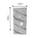 Ver imagem 3 de Revestimento Decorativo 3d Premium Placa Marmorizada 244cm X 122cm 2,97m² de Cobertura