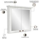 Ver imagem 7 de Armário para Banheiro Malezia Aéreo 2 Portas MDF 78cm Branco Lyam Decor