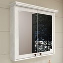 Ver imagem 1 de Armário para Banheiro Malezia Aéreo 2 Portas MDF 78cm Branco Lyam Decor