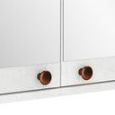 Ver imagem 4 de Armário para Banheiro Malezia Aéreo 2 Portas MDF 78cm Branco Lyam Decor