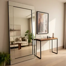 Espelho Moldura Bisote 100x200 Cm Cristal - 4