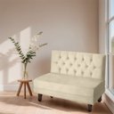 Ver imagem 2 de Canto Italy Confortável para Apartamento Cozinha e Restaurantes Suede Bege