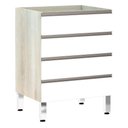 Ver imagem 1 de Balcão Sem Tampo 60cm Luci Legno Crem e Branco