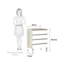 Ver imagem 2 de Balcão Sem Tampo 60cm Luci Legno Crem e Branco