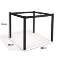 Ver imagem 2 de Base de Mesa de Jantar Kappesberg Reno M002 Preto Fosco