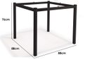 Ver imagem 2 de Base de Mesa de Jantar Kappesberg Reno M002 Preto Fosco