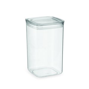 Pote Hermético Quadrado com Tampa Transp. Vedação Tripla Pote - 2500 Ml Transparente