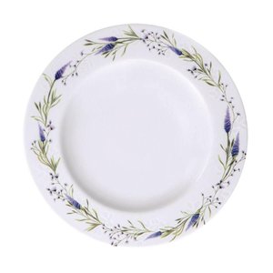 Prato Fundo Porcelana Decorada 23cm Tramontina Lilla Avulso Mesa Posta Sopas Caldos
