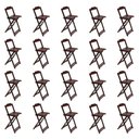 Ver imagem 4 de Kit 10 Jogos De Mesa Bistrô De Madeira Com 2 Cadeiras Dobravel Imbuia - Marrom