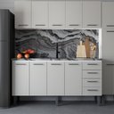 Ver imagem 3 de Gabinete para Cozinha Aço Juno 1,74m Cinza para Pia de 1,80m - P101225 - Cozimax Gabinete Aço Juno C