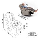 Ver imagem 5 de Poltrona Massagem Reclinável Elevação Elétrica Aurora Sintetico PU C01- D'Rossi