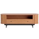 Ver imagem 3 de Rack para Sala de Estar Tv 60 Pol Orgânico 180cm Penina D03 Freijó Preto Fosco - Lyam Decor