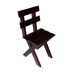 Conjunto Mesa Rústica 2m 2 Bancos e 2 Cadeiras Madeira Maciça Angelim:Tabaco - 5