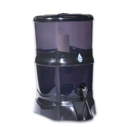 Filtro Natalia Cristal  14 Litros todo em acrilico Preto + Boia e Vela de Carvão Ativo - 1