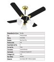 Ver imagem 6 de Ventilador De Teto New Zeta 4 Pás Preto 110v + Controle Venti-Delta