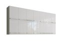 Ver imagem 7 de Armario Suspenso Duplo Com 14 Portas Alemanha Branco Bela Casa