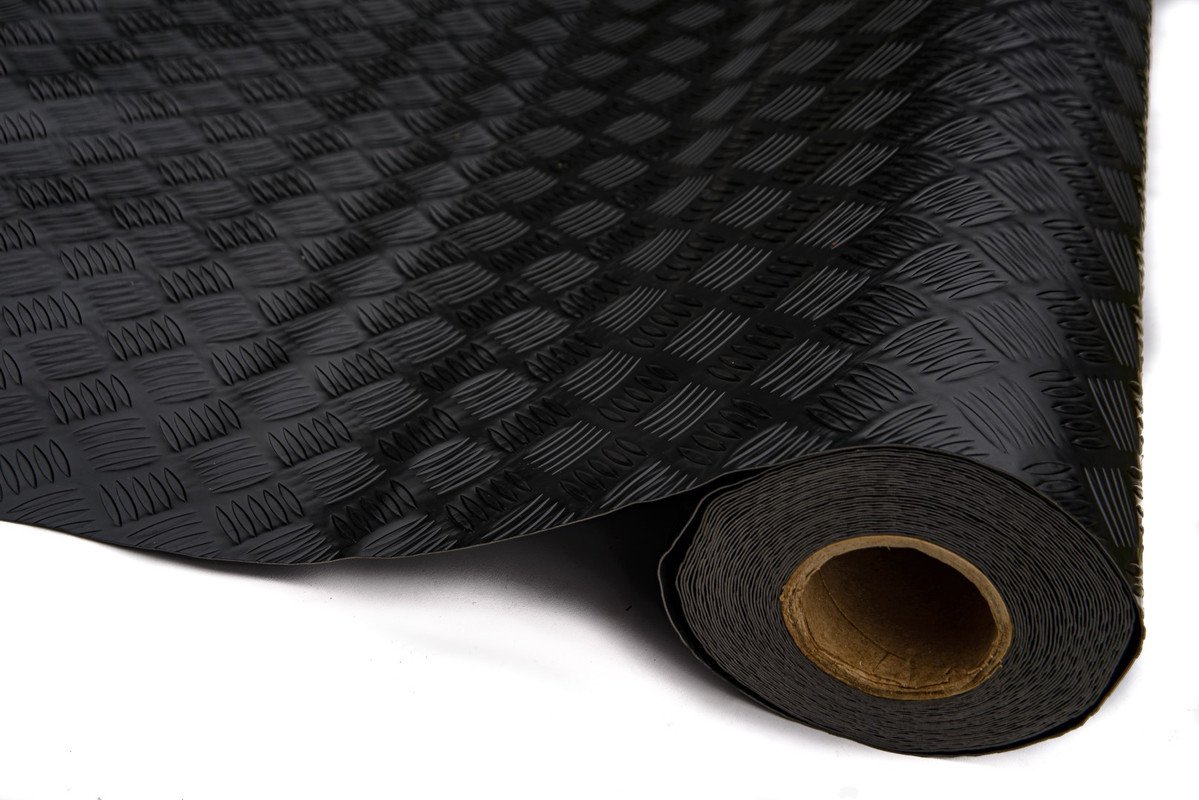 Piso Relevo Moeda 1mm Pvc Emborrachado Antiderrapante 1x1 Cor:buspreto - 2