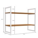 Ver imagem 3 de Estante Nicho 2 Prateleiras 72 Cm Li008 Canela Branco Kpb