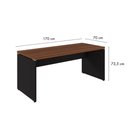 Ver imagem 2 de Mesa Diretor Retangular Start Outros MDP 170cm Marrom e Preto Gebb Work