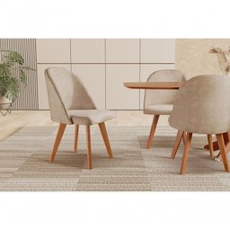 Cadeira para Mesa de Jantar Lua Milano Bege 500 - 2