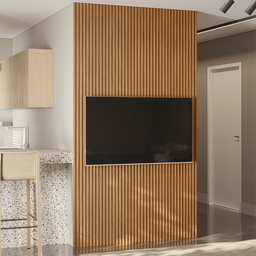 Painel Ripado Modular 140cm Nature Fosco Linea Brasil - 5