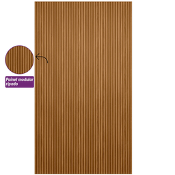 Painel Ripado Modular 140cm Nature Fosco Linea Brasil - 6