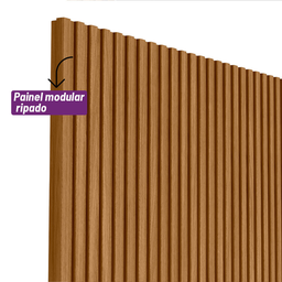 Painel Ripado Modular 140cm Nature Fosco Linea Brasil - 4