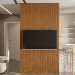 Painel Ripado Modular 140cm Nature Fosco Linea Brasil - 2