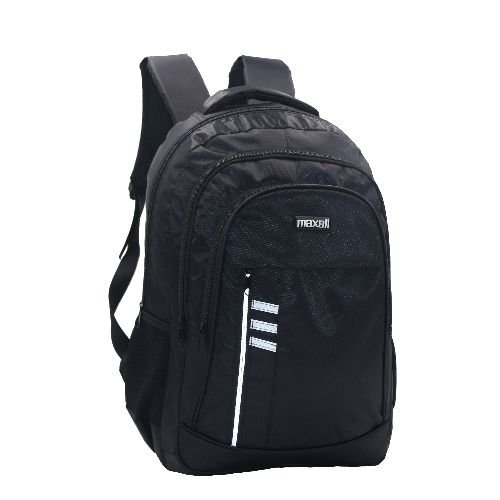 Mochila Juvenil Yeep 4 Ziper Preta Poliester 45 X 31 X 15 Cm