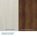 Ver imagem 2 de Paneleiro 70Cm Vidro Bronze Luci Legno Crema C/ Dourado