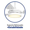 Ver imagem 3 de Ventilador de Teto Valen com Led Branco Quente Motor Grande Potente