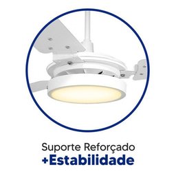 Ventilador de Teto Valen com Led Branco Quente Motor Grande Potente - 3