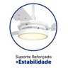 Ventilador de Teto Valen com Led Branco Quente Motor Grande Potente - 3